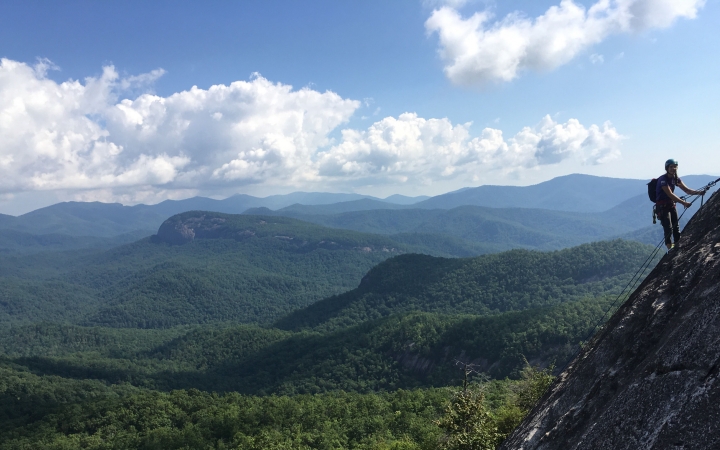 rock climbing trip in blue ridge mountains for teens
